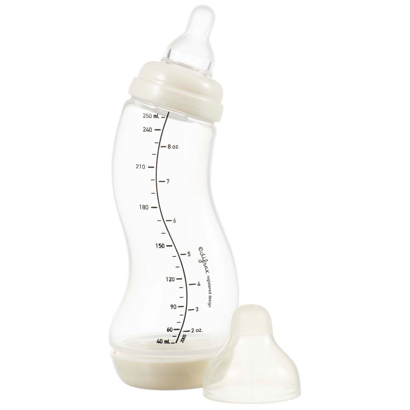 Difrax S fles Anti-colic - natural 250ml wit