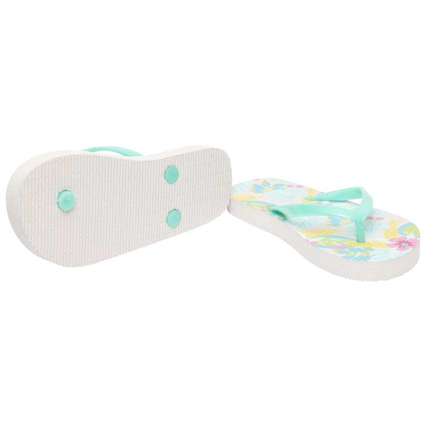 Tongs imprimées fantaisies all-over pour fille avec lanière selon l'âge