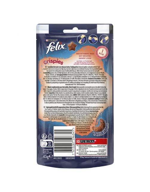 Felix Crispies - Kattensnack - Zalm Forel 48 g