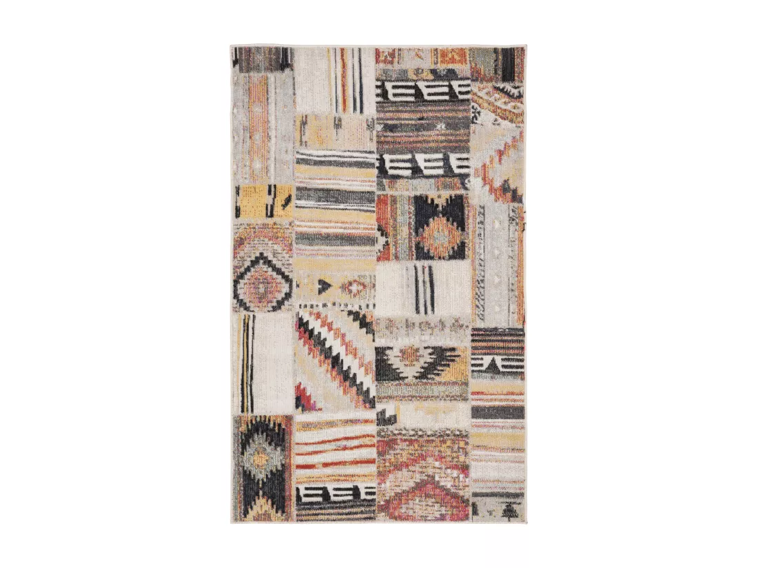 Tapis Taupe & Multi 91 X 152 cm - Leighton