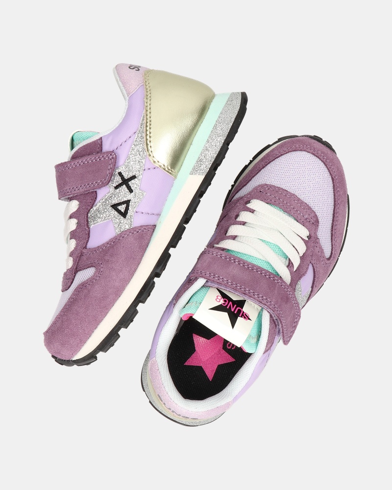 Sun 68 Stargirl Glitter Klittenbandschoenen  - paars