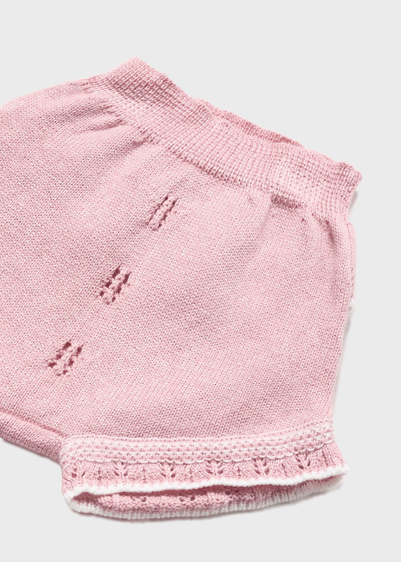 Conjunto de tricô de 3 peças para recém-nascido