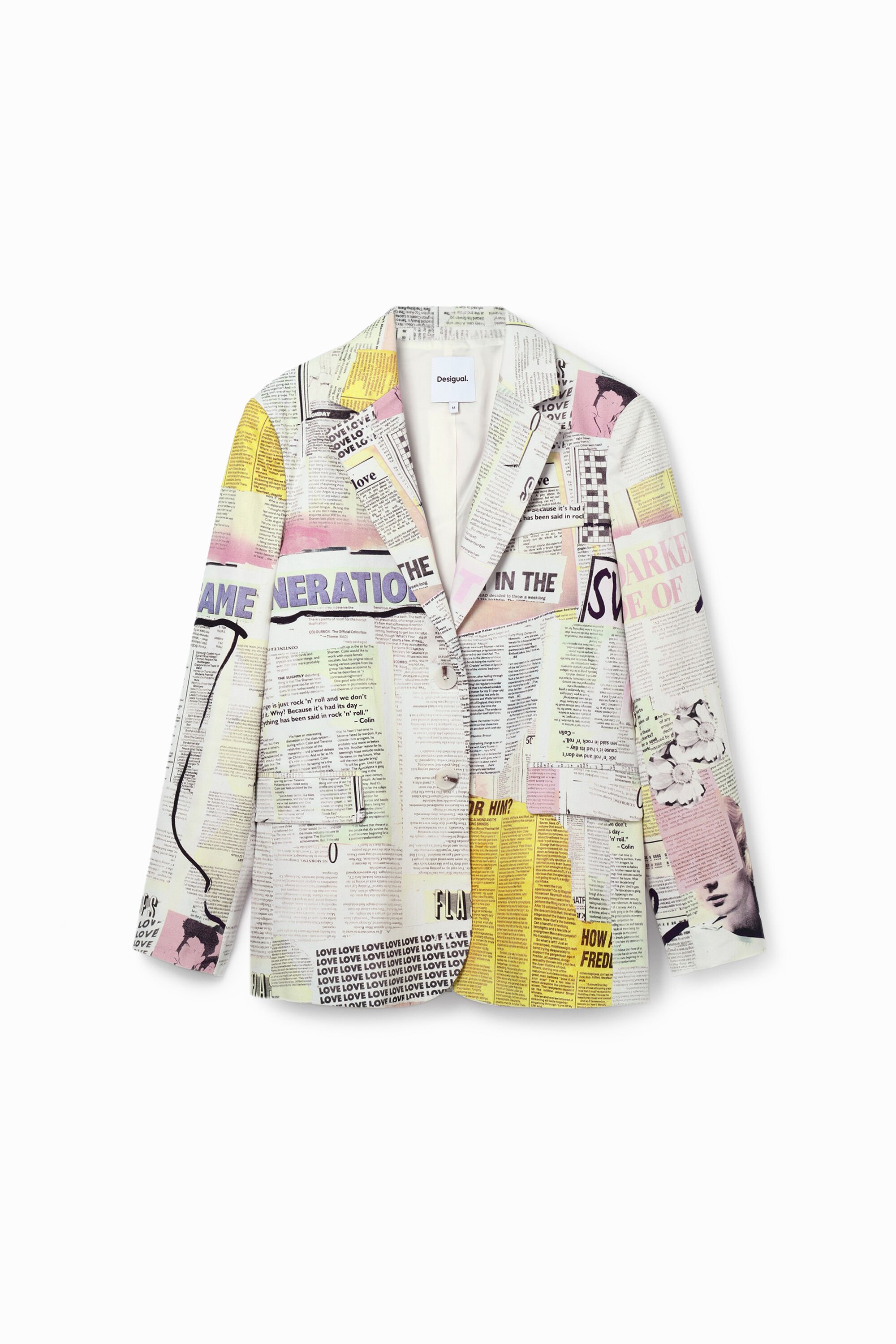 Blazer collage journal
