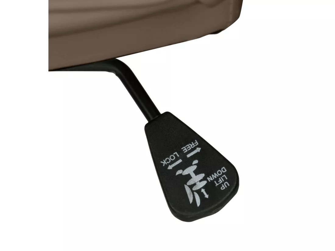Flori | Chaise de bureau en PU taupe