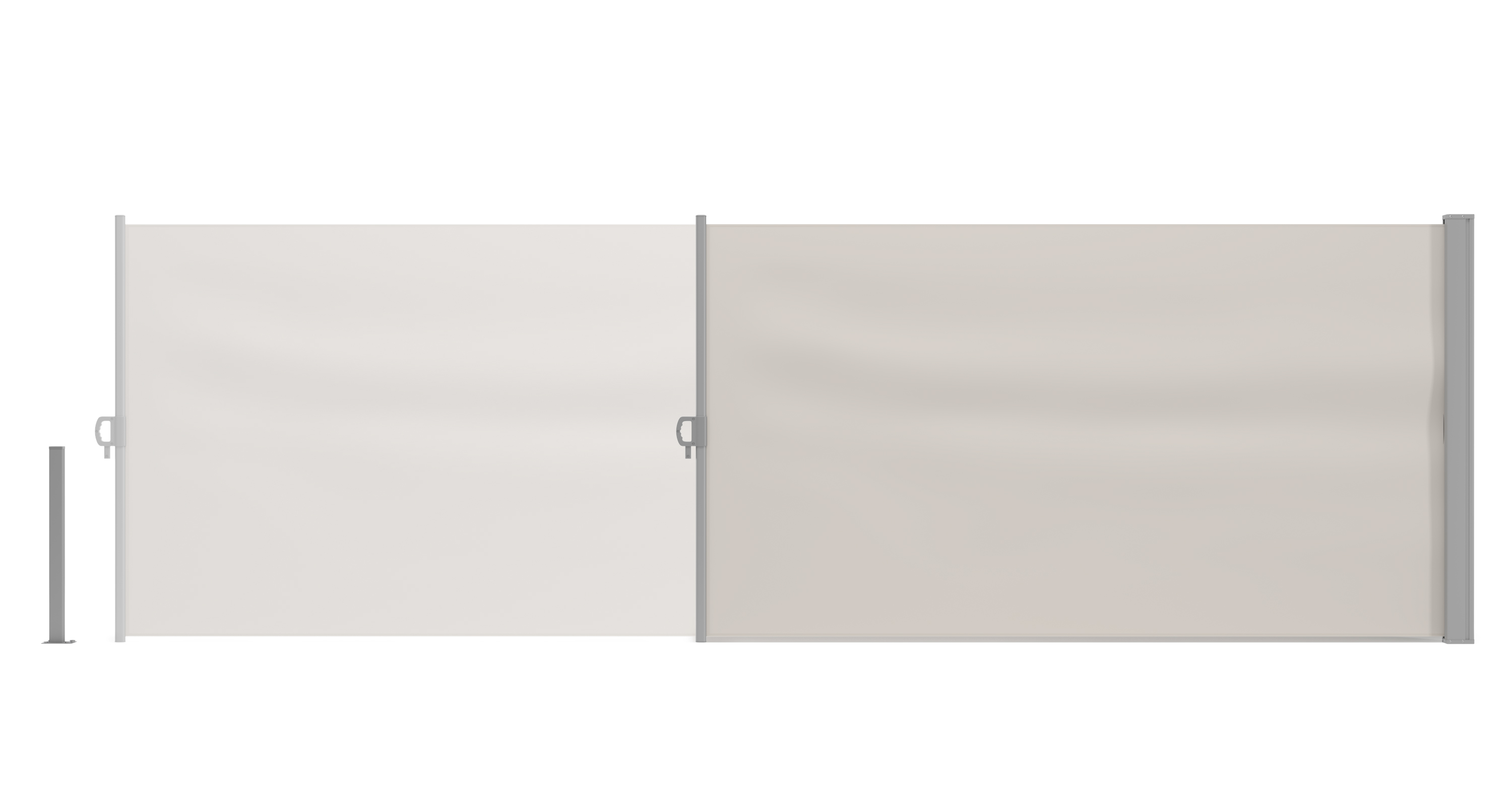Seitenmarkise VIA 120 x 400 cm beige