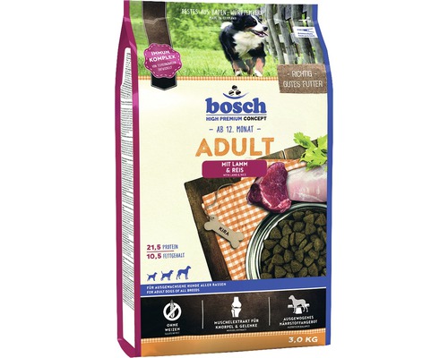 Bosch Adult Lam & Rijst droog hondenvoer 3 kg
