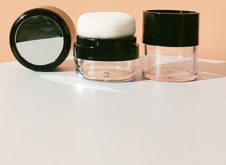 Worthbuy - Reismake-up poederdoos met poederdons