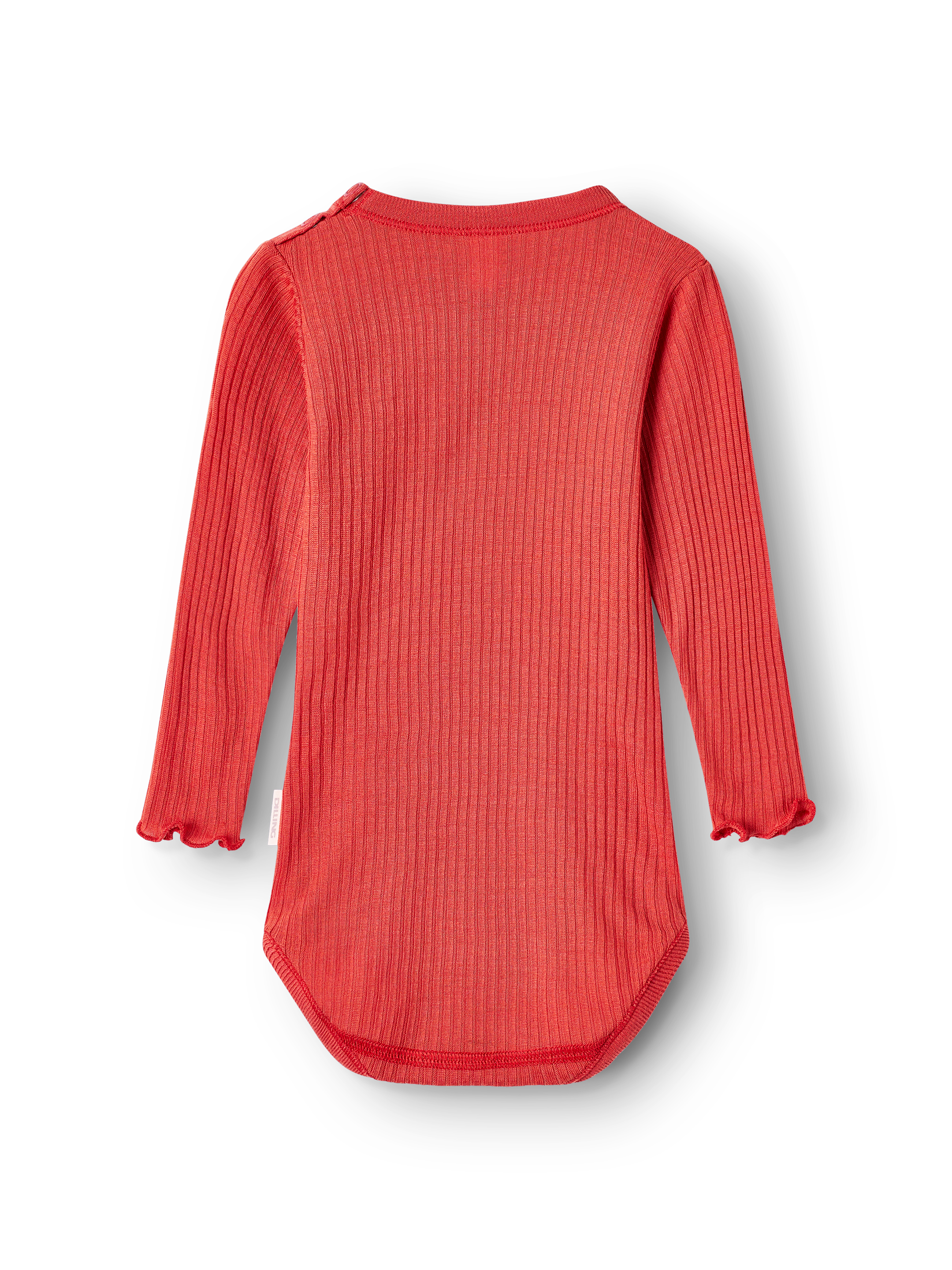 Romper met lange mouw van merinowol voor baby's