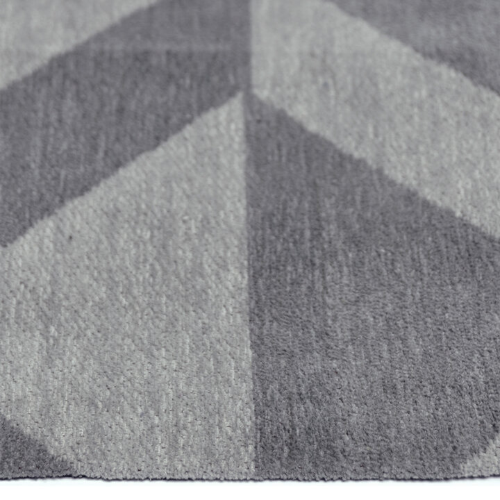 Geometrisch vloerkleed - Colette Grijs | Stijlvol