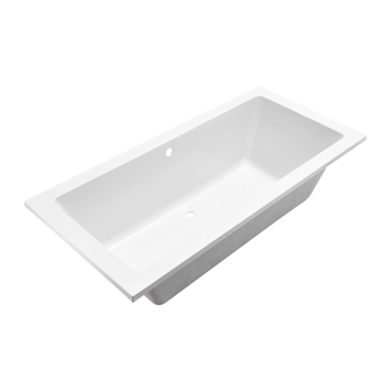 Marho Zephyra SQ inbouw duo lig bad 180 x 80 x 49 cm mat wit