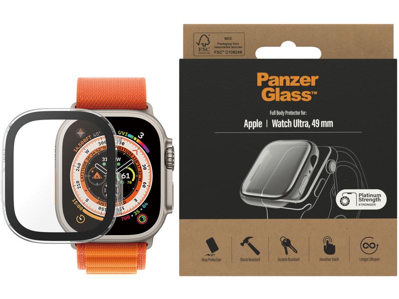 Panzerglass Displayschutz Full Body Apple Watch Ultra Trans Full-Body-Displayschutz für die Apple Watch Ultra (49 mm)