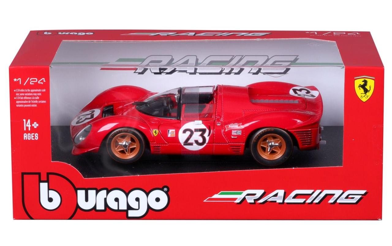 Ferrari Racing 330 P4 Daytona Rot 1:24Sammlermodell im Massstab 1:24