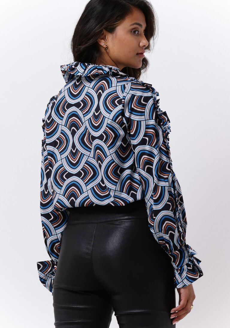 DEA KUDIBAL kobalt dea kudibal blouse mimi ns (co) - shirt with ruffles