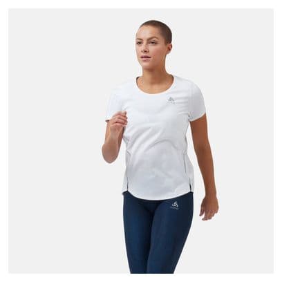 Maillot Manches Courtes Femme Odlo Zeroweight Chill-Tec Blanc