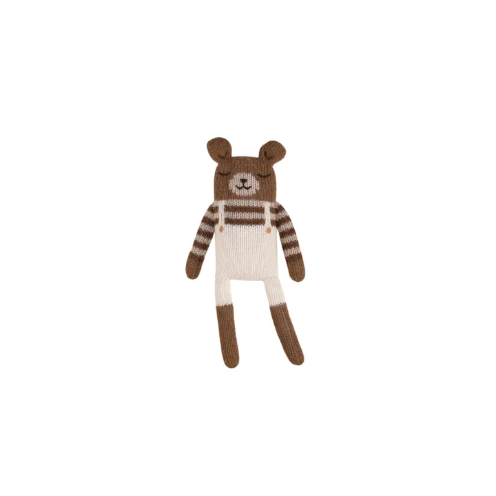 Main Sauvage Doudou Ourson salopette | Ecru