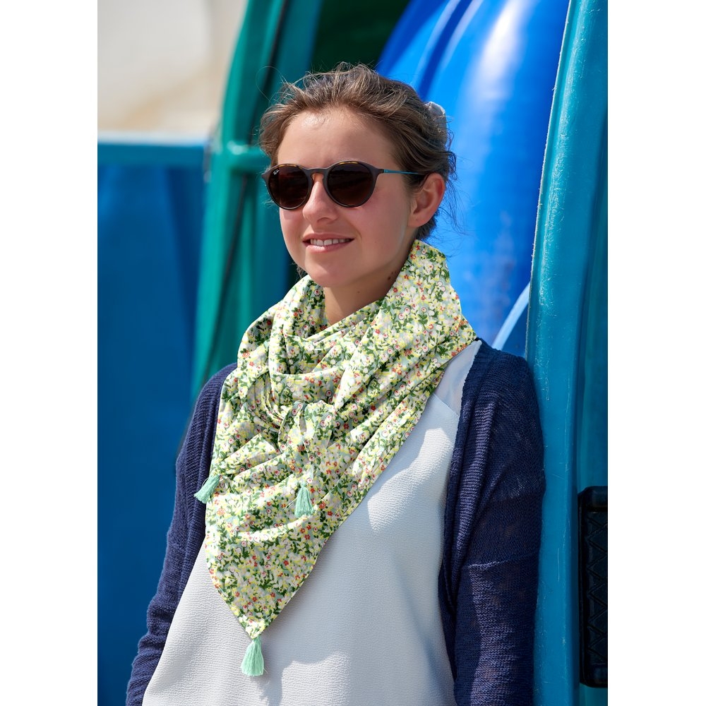 Foulard Pompon Baie Mentholée