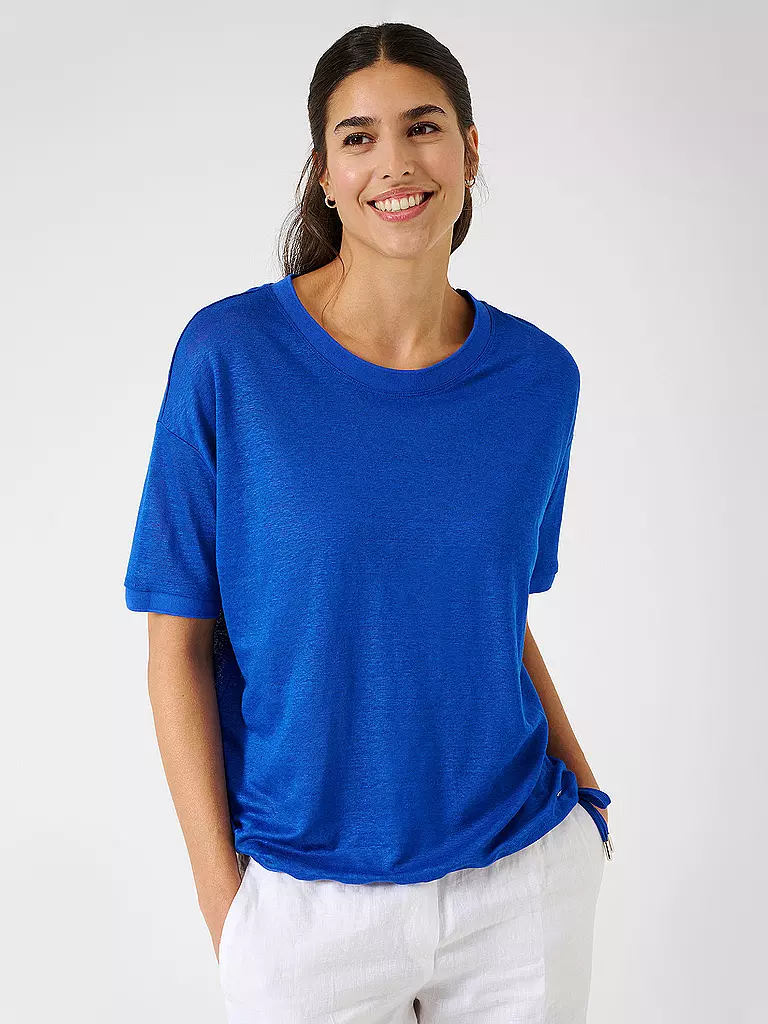 BRAX Leinenshirt CANDICE blau