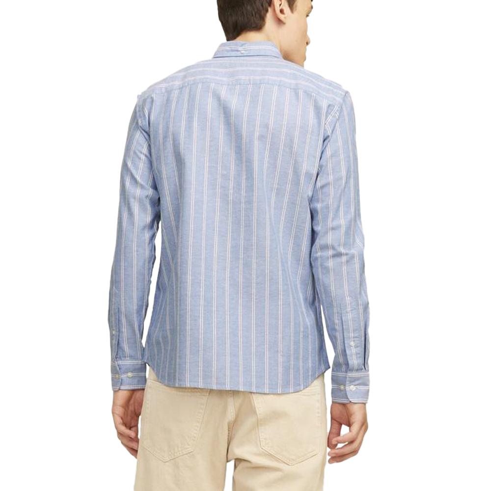 Jack & Jones Chemise Bleu Rayures Homme Jack & Jones Oxford