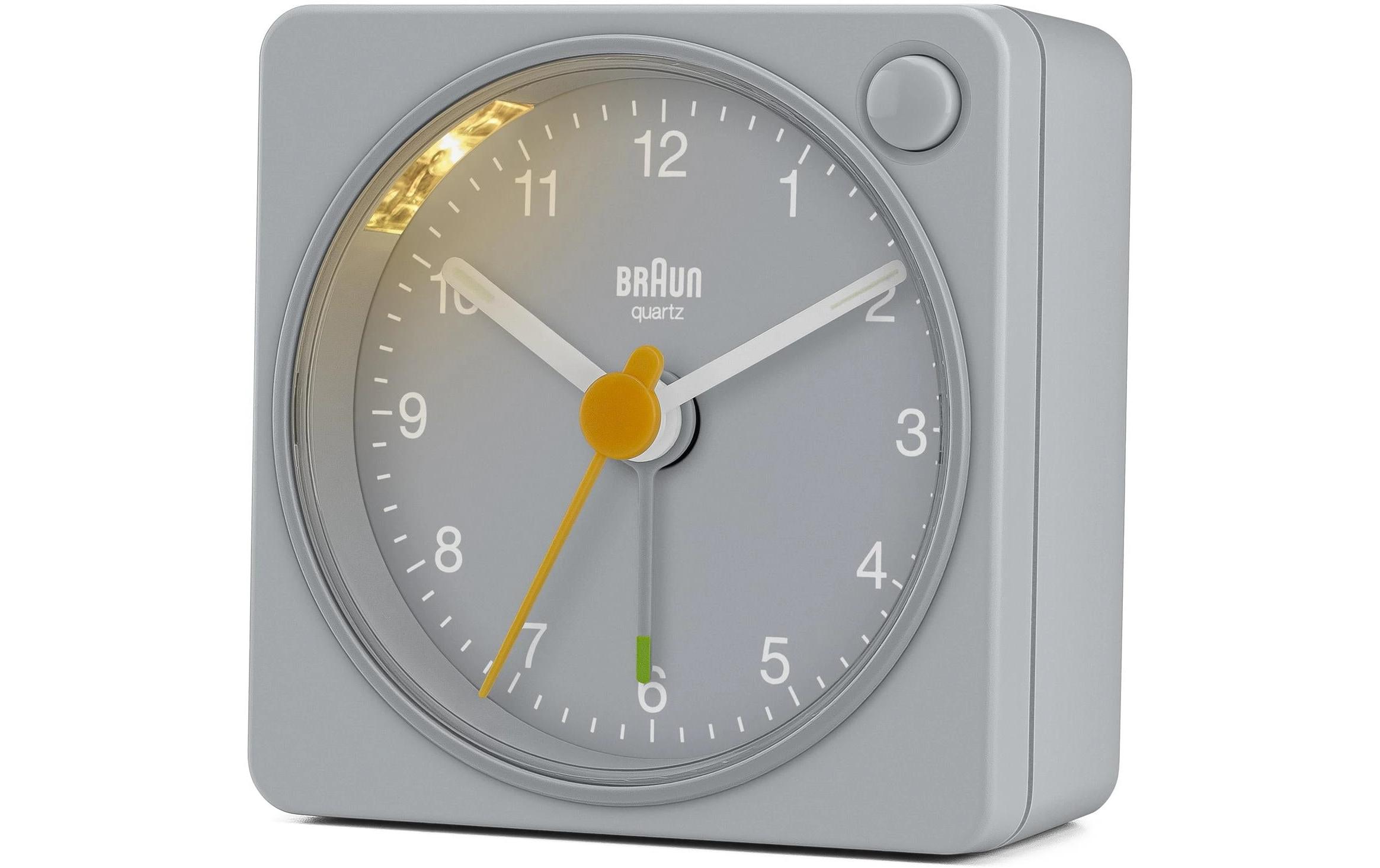 Klassischer Wecker BC02XG GrauKlassischer analoger Reisewecker mit Crescendo-Alarm und Schlummerfunktion