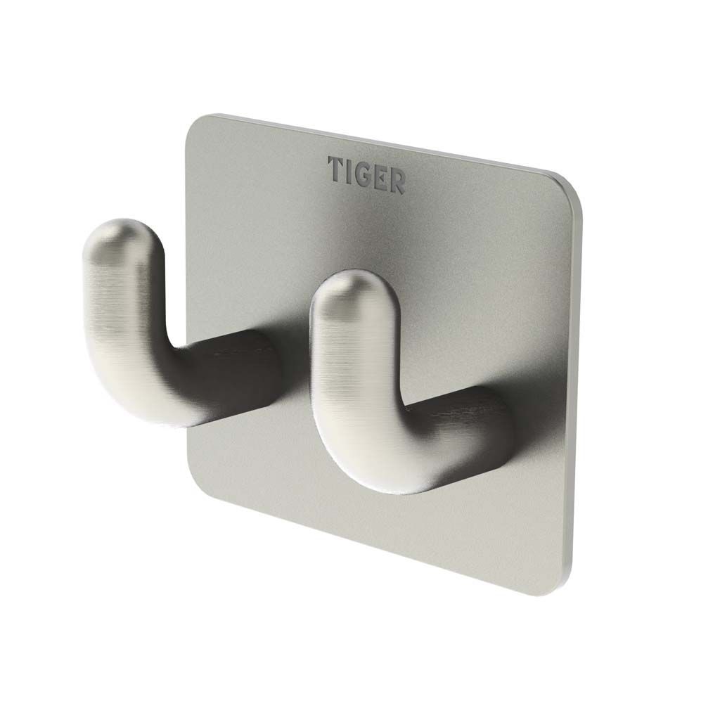 Tiger Haak Pinky double rvs geborsteld