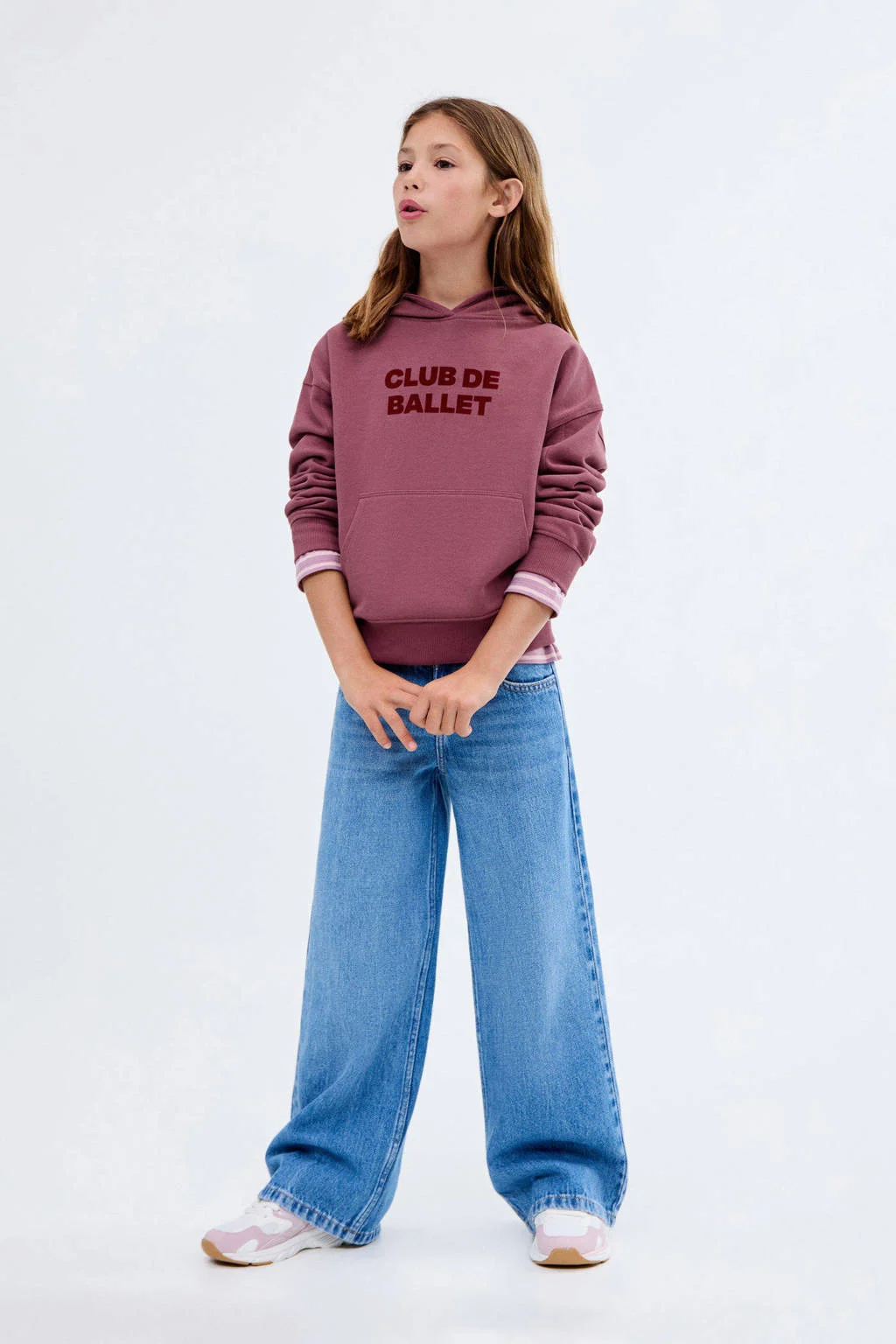 Mango Kids hoodie donkerrood