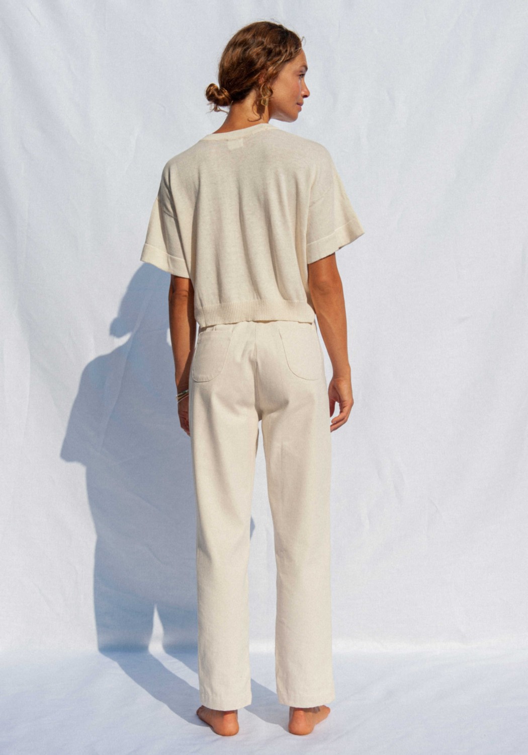 Jungle Folk Knit Top El Sur Ivory