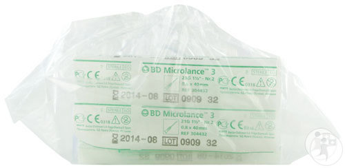 BD Microlance 3 Aiguille 21G 1 1/2 RB 0,8x40mm Vert 10 Pièces