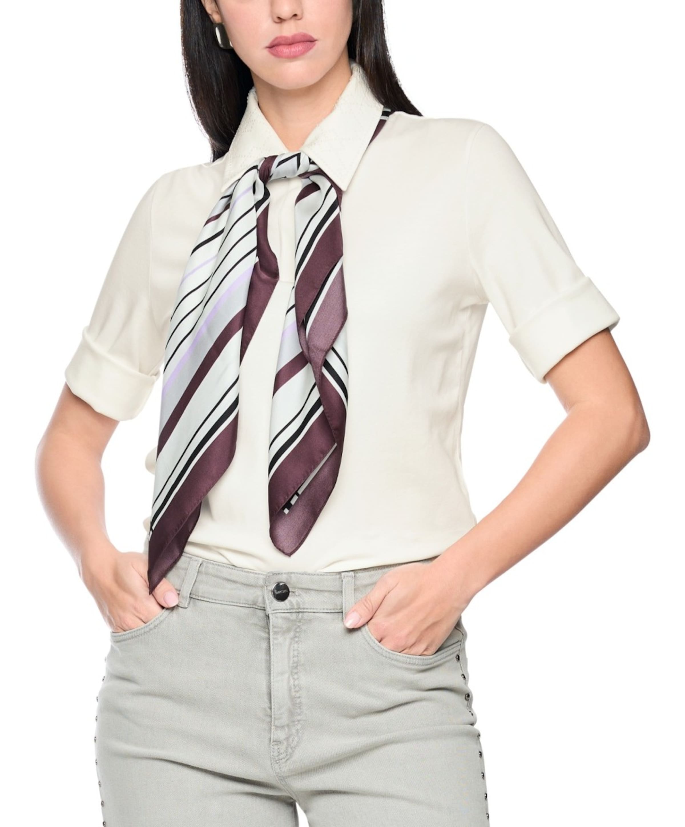 Marc Cain Dames polo ecru