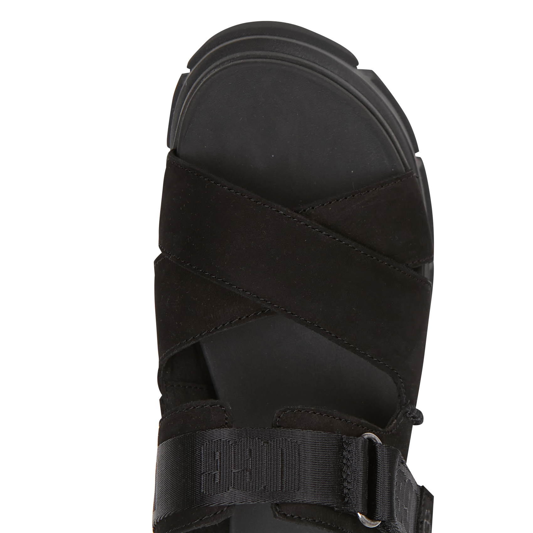 ASHTON - Mules à plateforme en cuir| Noir