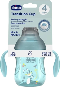 CHICCO TRANSITION Cup Blau ab 4 Monate