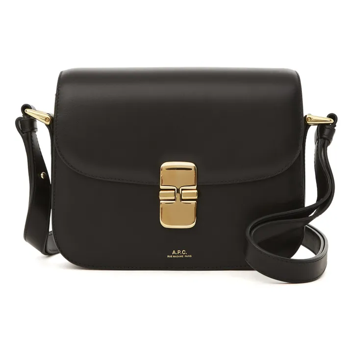 A.P.C. Sac Grace Small Cuir Lisse | Noir