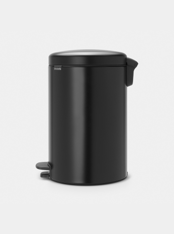NewIcon Pedaalemmer, 20 liter, kunststof binnenemmer - Matt Black