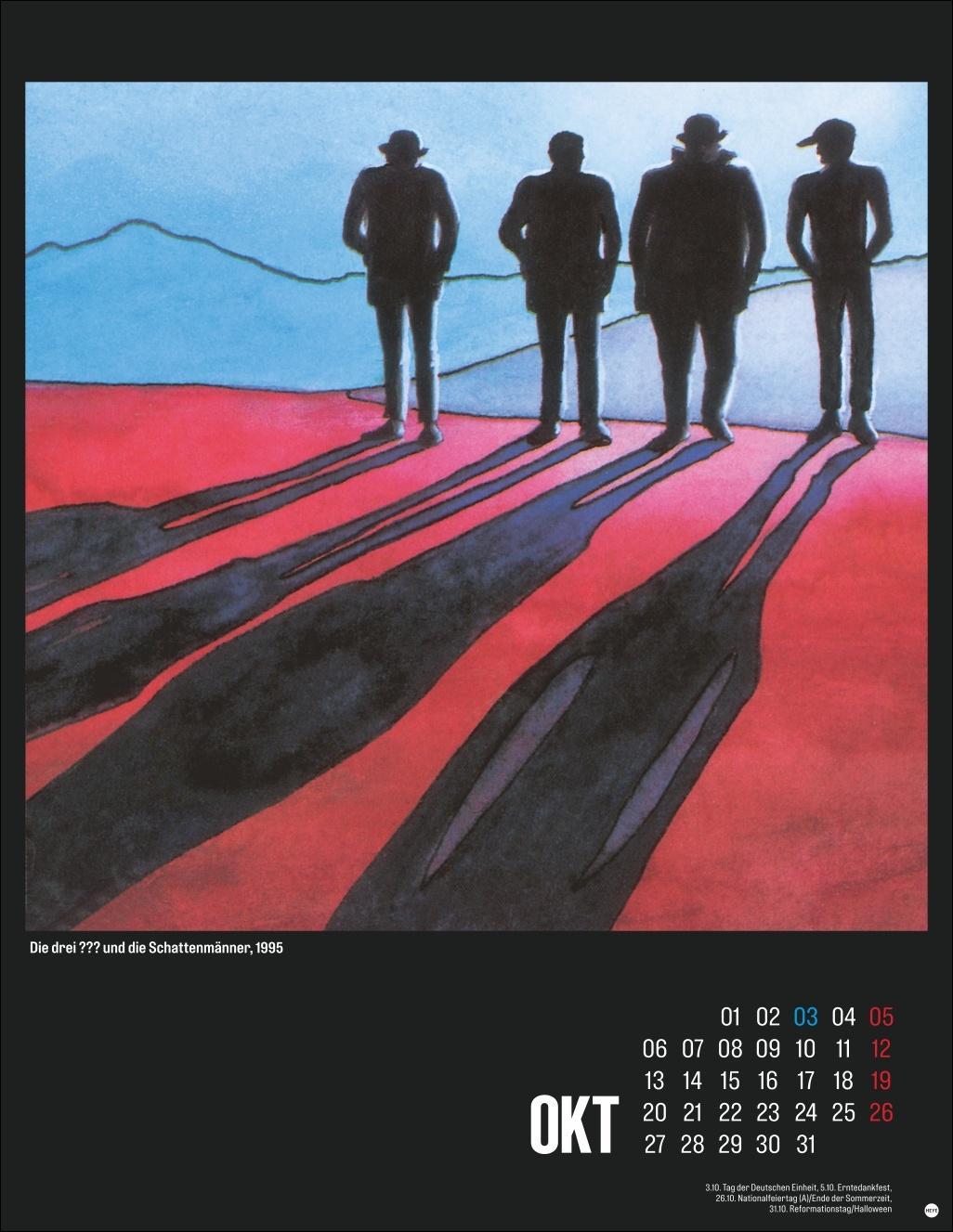 Die drei ??? Posterkalender 2025