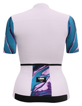Maillot Manches Courtes Femme LeBram Ventoux Pétrole Rose