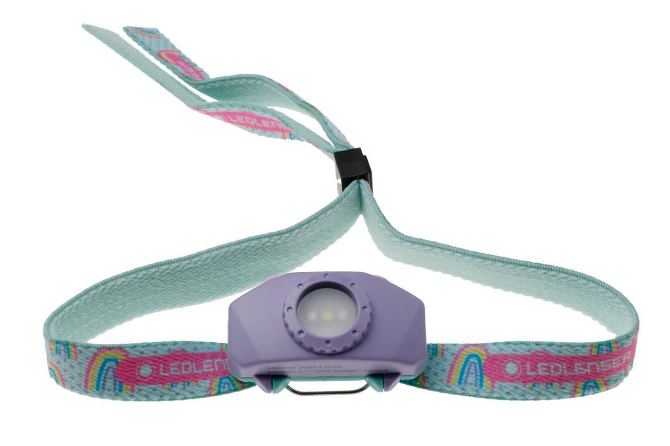 Ledlenser KIDLED2 Purple, hoofdlamp voor kinderen, 40 lumen