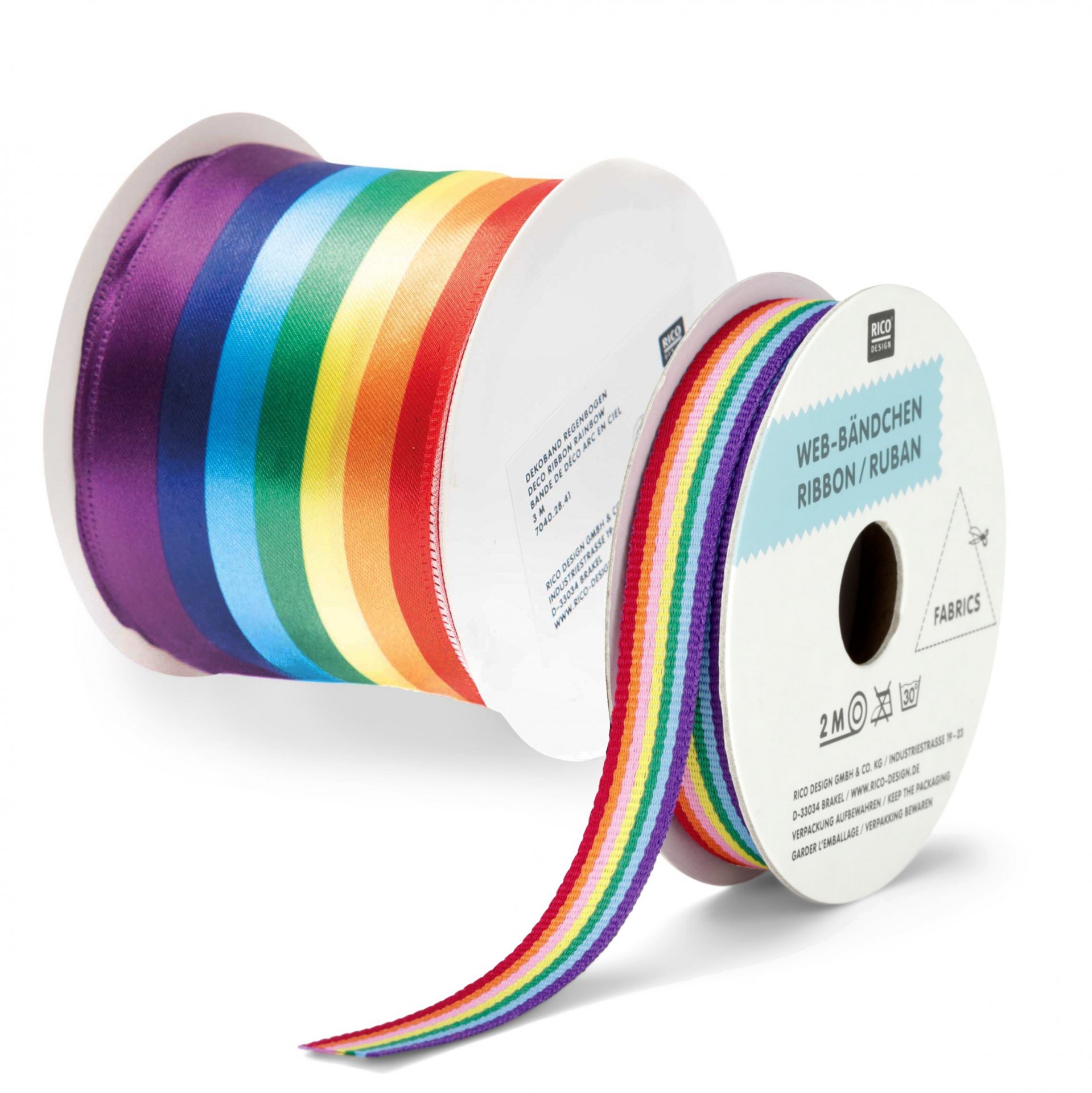 Geschenkband Regenbogen