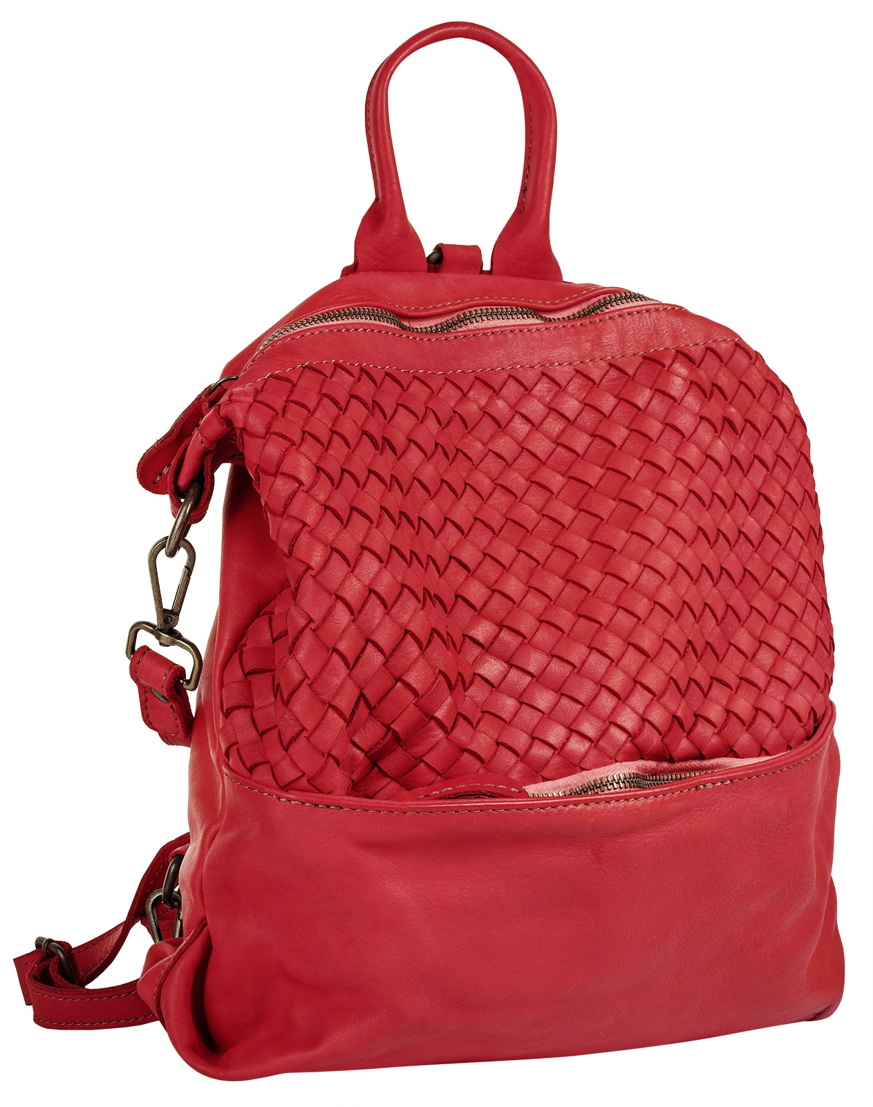 Samantha Look Cityrucksack echt Leder, Made in Italy