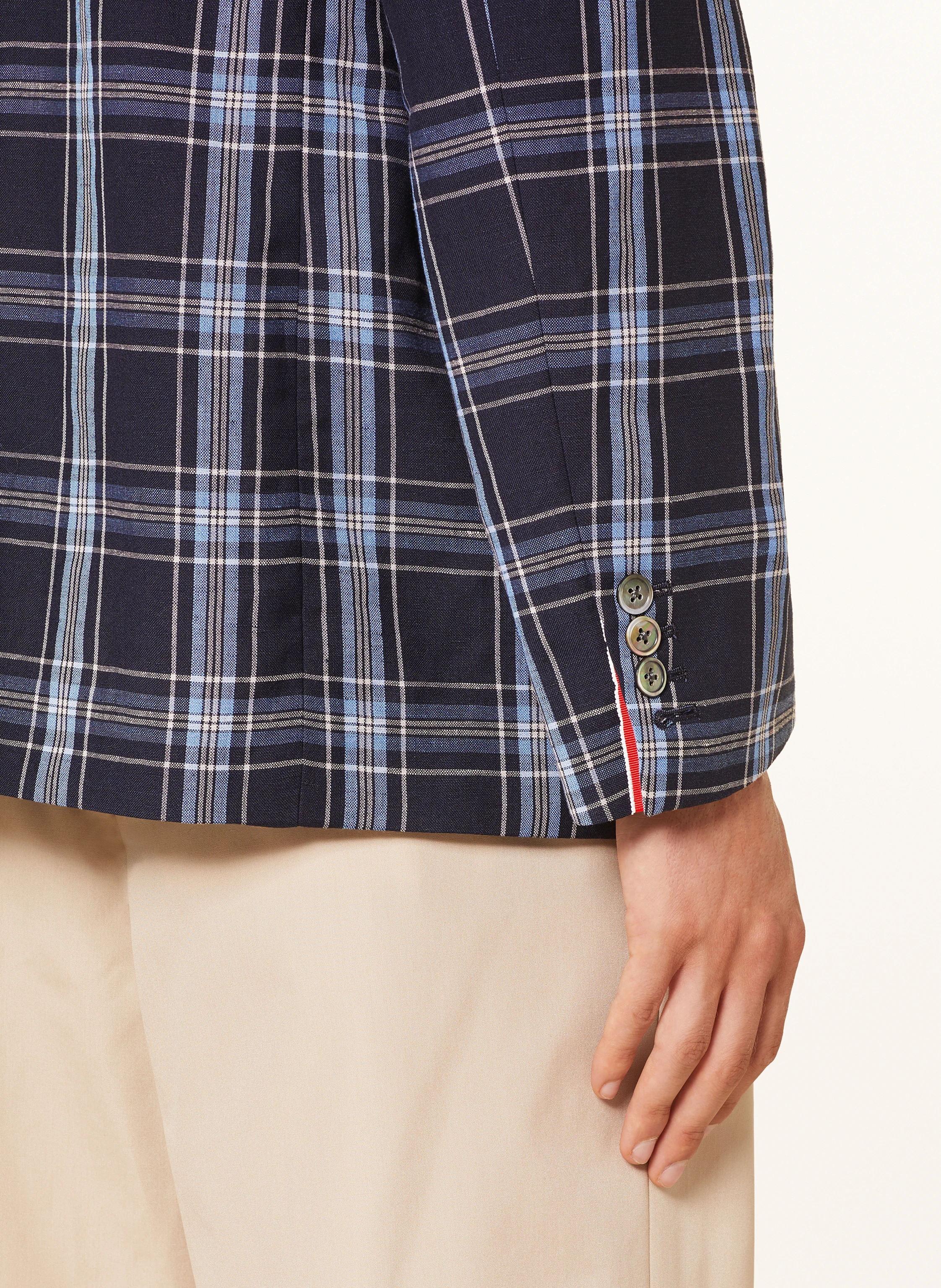 THOM BROWNE. Sakko Regular Fit mit Leinen