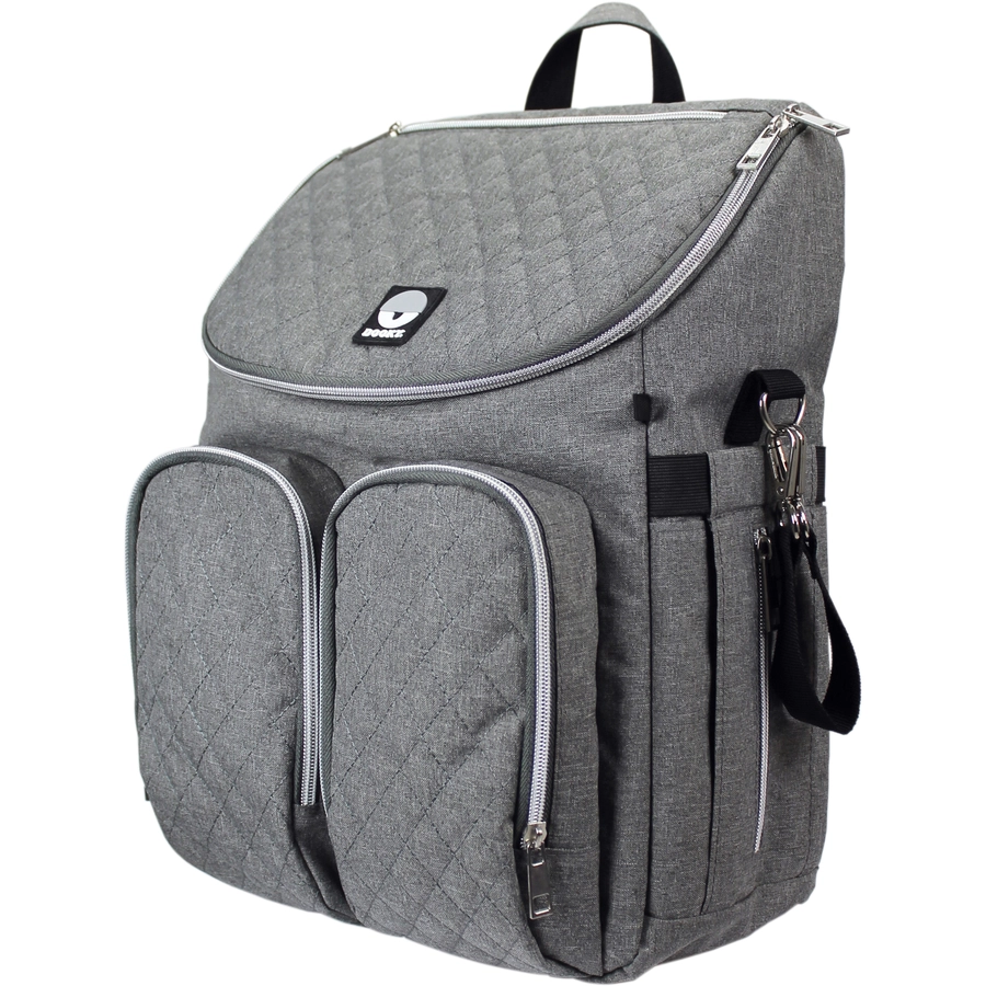 DOOKY Wickelrucksack 2 in 1 Grey melange