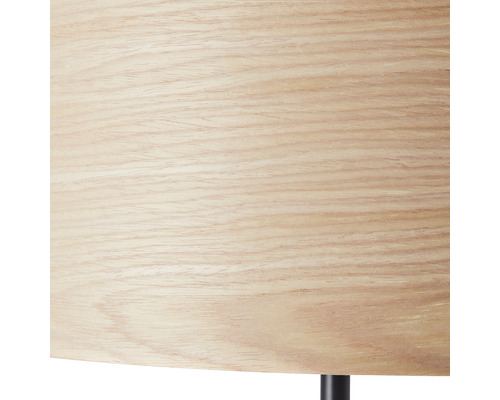Staande lamp, 1-lichts, HxØ 161x38 cm, Romm, zwart/bruin/naturel