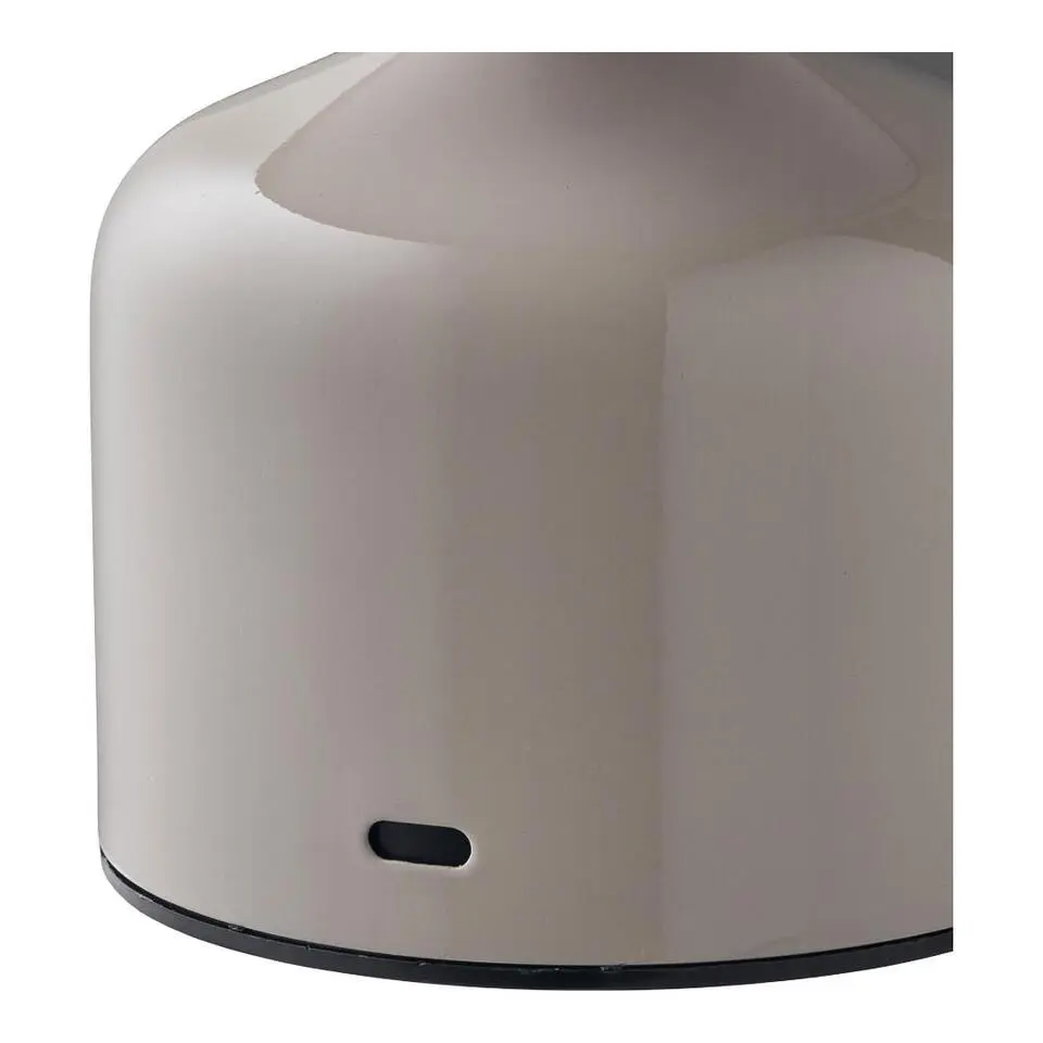 Hioshop Elida bureaulamp oplaadbaar grijs