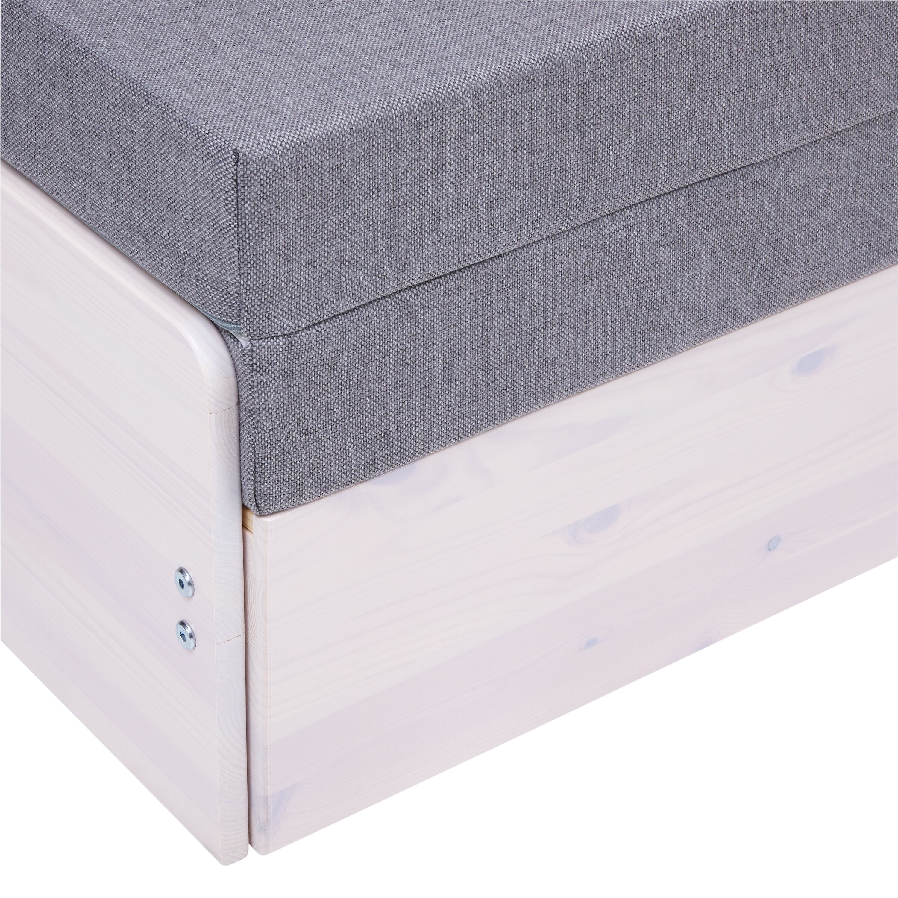 Flexa CLASSIC Bettsofa inkl. Matratze - White Wash / B: 117.5 cm x T: 98.0 cm x H: 75.0 cm