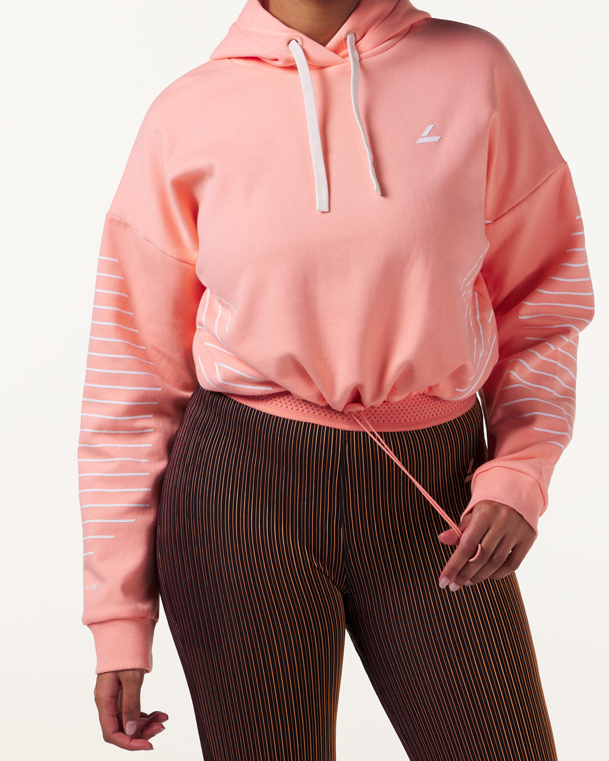 LEVITY Swift Cropped Hoodie Peach