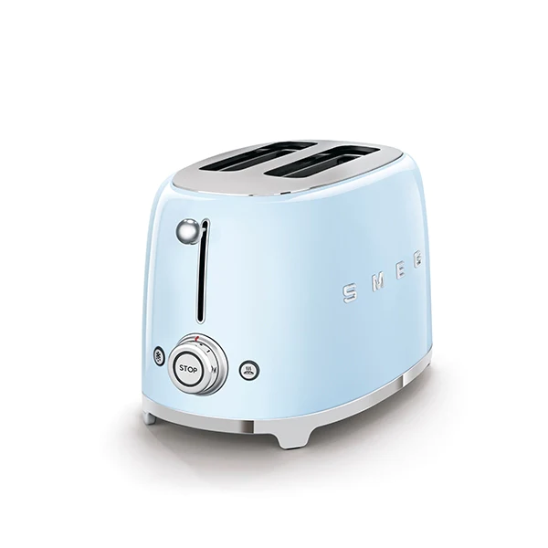 Toaster 2 tranches bleu azur 950 W TSF01PBEU Smeg