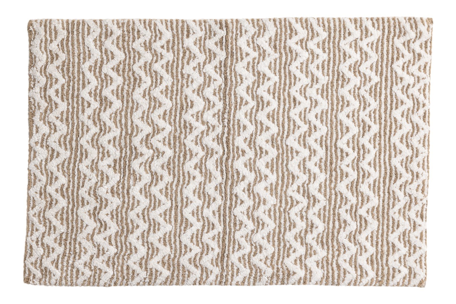 Philippa badematte Badematte 90x60, hvit/sand