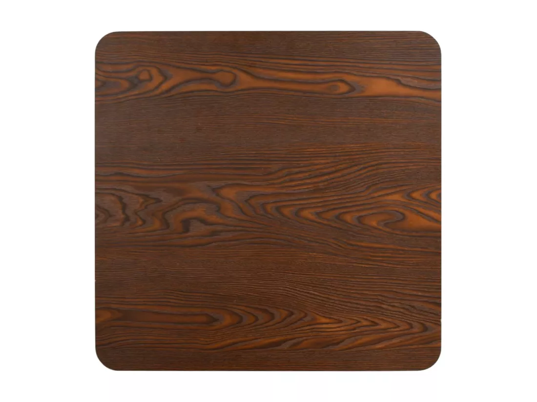 Table de bistro Marron foncé 60x60 cm MDF