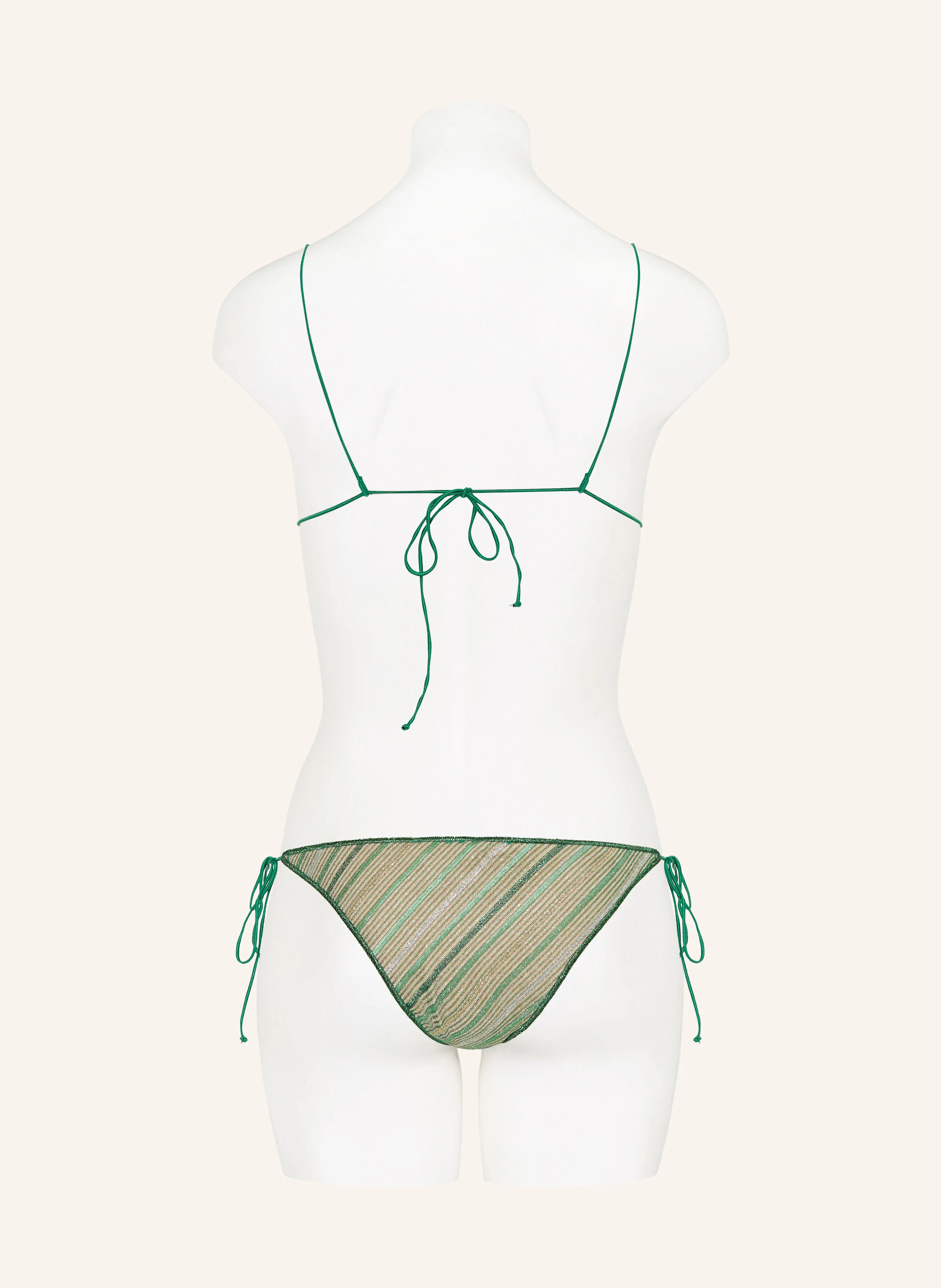 Oséree Triangel-Bikini SHINY STRIPES mit Glitzergarn