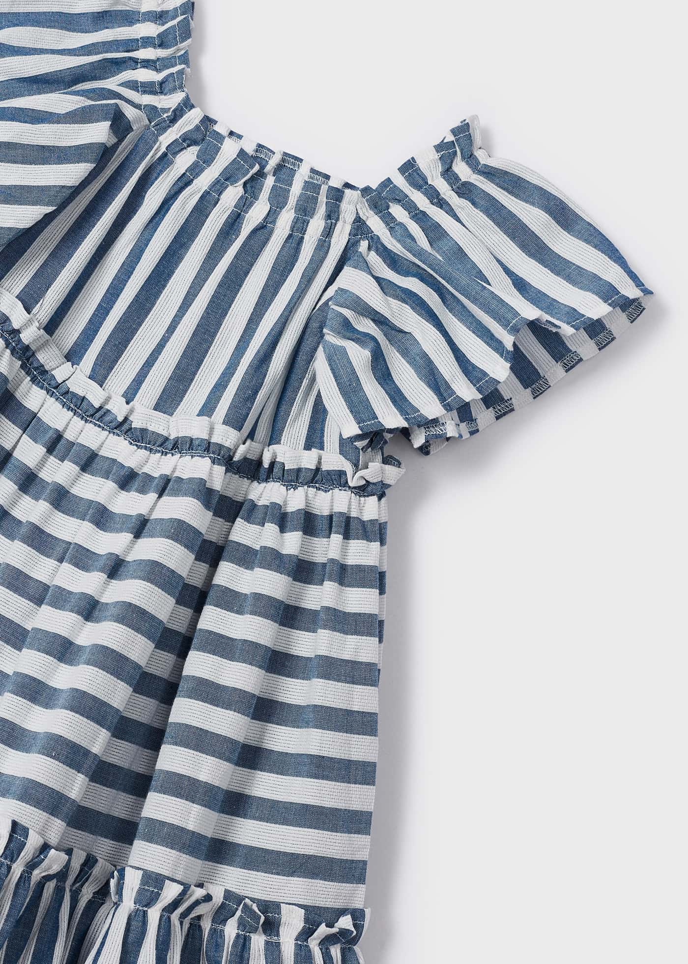 Vestido de algodão estampado para meninas