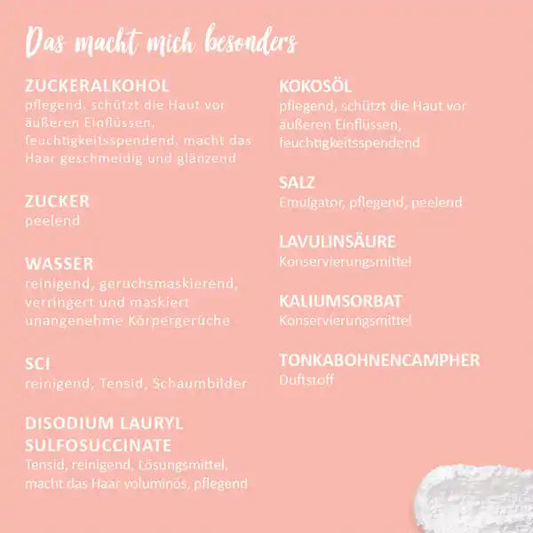 3in1 Dusch-Fluff Mandelmilch mit Zuckerpeeling