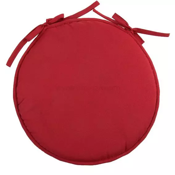 Galette de chaise ronde (40 cm) Nelson Rouge